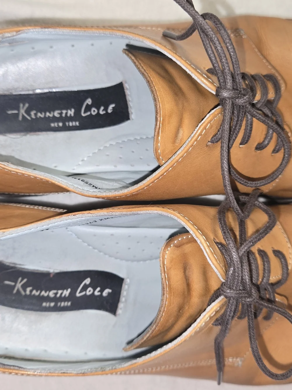 Kenneth‎ Cole Square-Toe Brogue Size 11 Lace-Up Dress Shoes